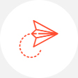 fly arrow icon